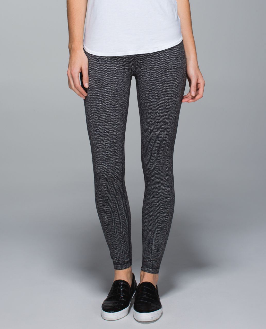 Lululemon High Times Pant (First Release) - Giant Herringbone Black  Heathered Black / Black - lulu fanatics