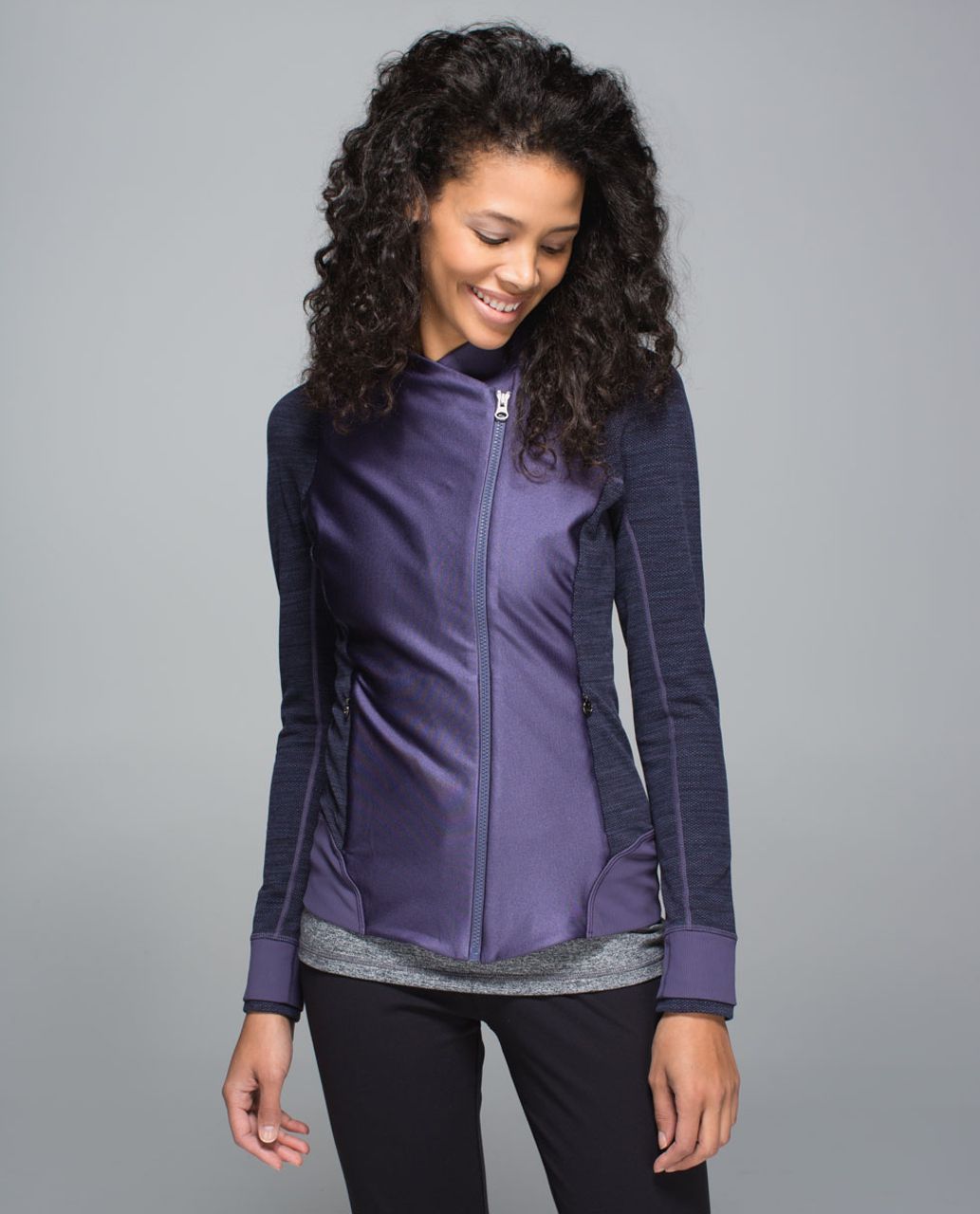 Lululemon Emerge Renewed Jacket - Nightfall / Diamond Jacquard Space Dye  Black Nightfall - lulu fanatics