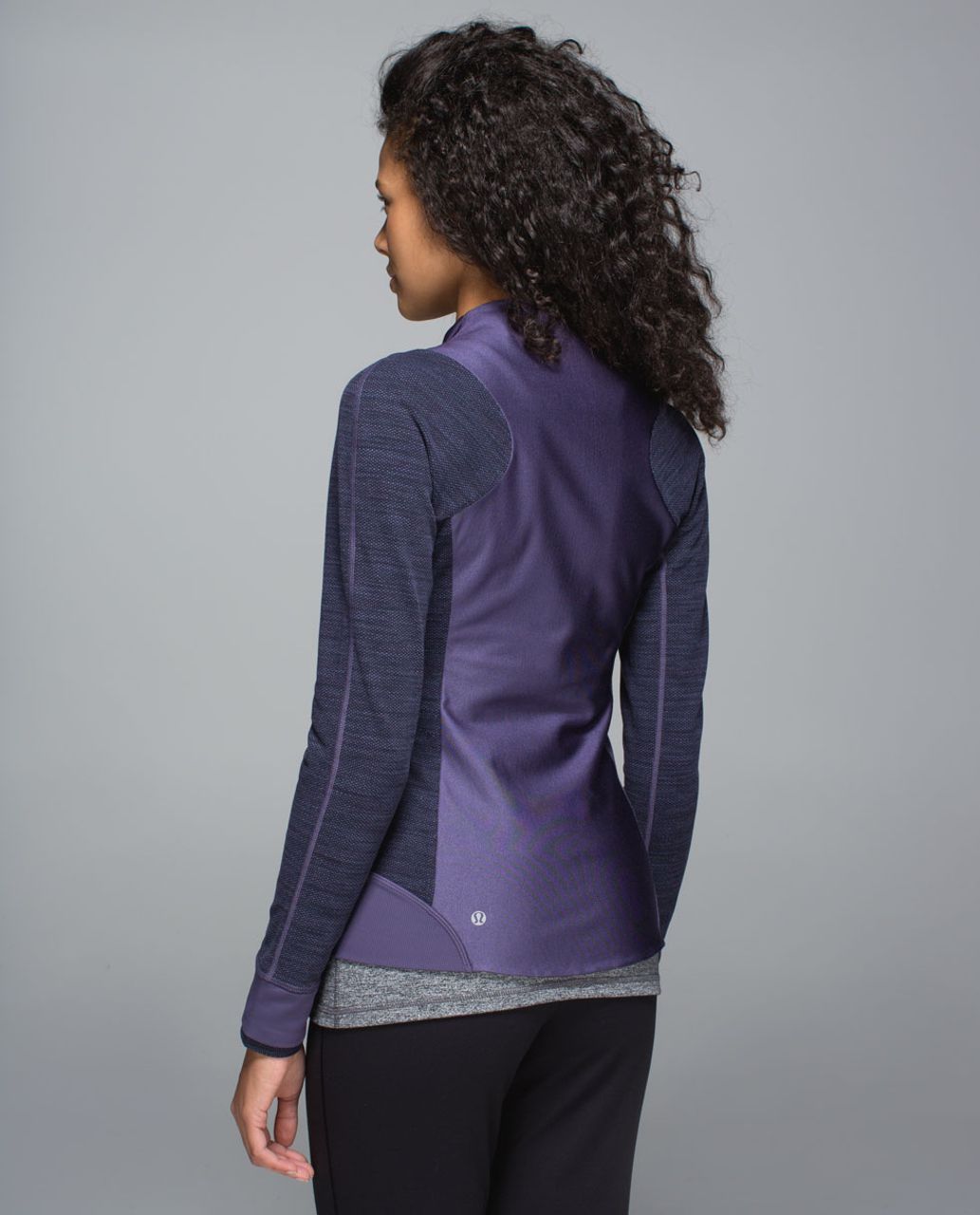 Lululemon Emerge Renewed Jacket - Nightfall / Diamond Jacquard Space Dye Black Nightfall