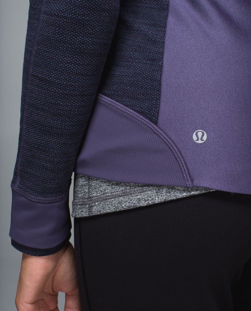 Lululemon Emerge Renewed Jacket - Nightfall / Diamond Jacquard Space Dye Black Nightfall