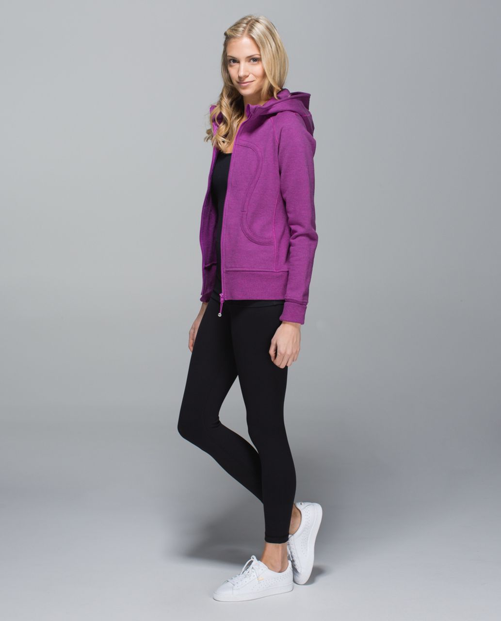 Lululemon Scuba Hoodie II - Heathered Marled Ultra Violet / Ultra Violet