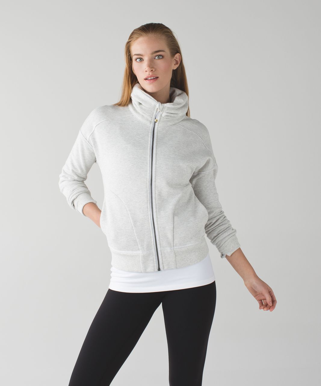 Lululemon Hug It Out Jacket - Heathered White