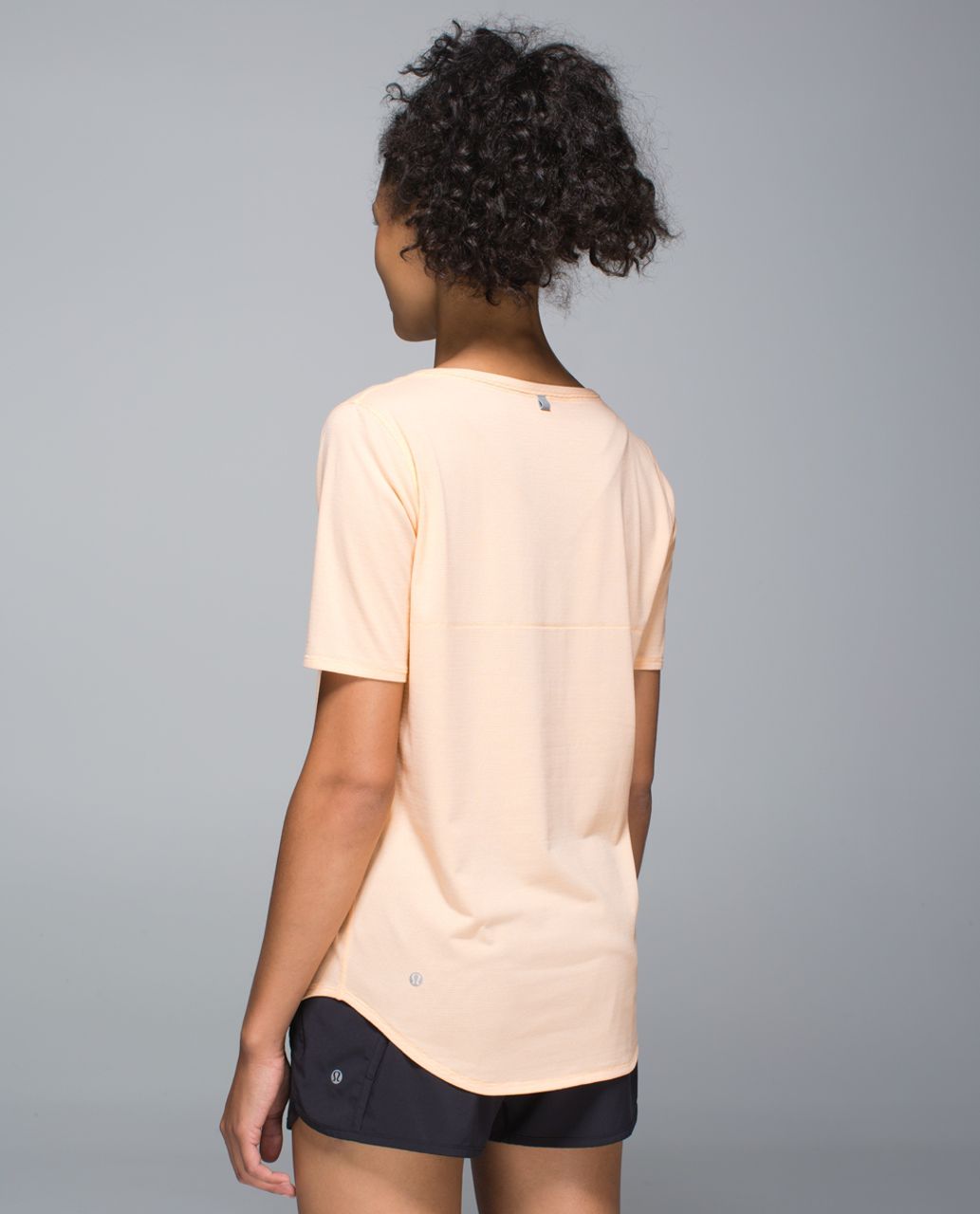 Lululemon Run Away Tee - Heathered Peach Fuzz