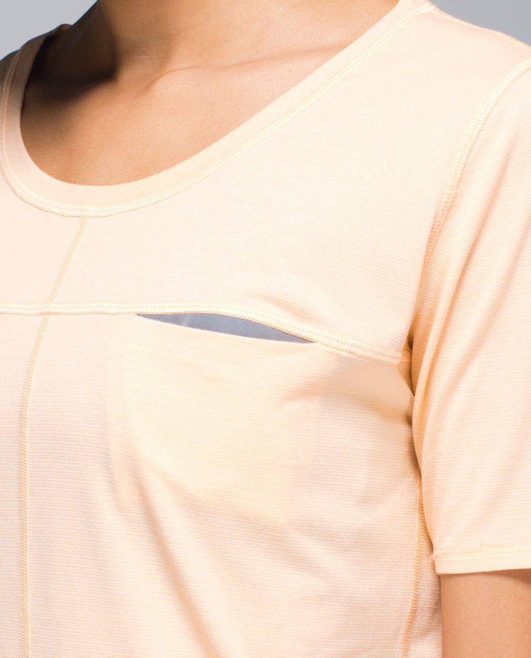 Lululemon Run Away Tee - Heathered Peach Fuzz