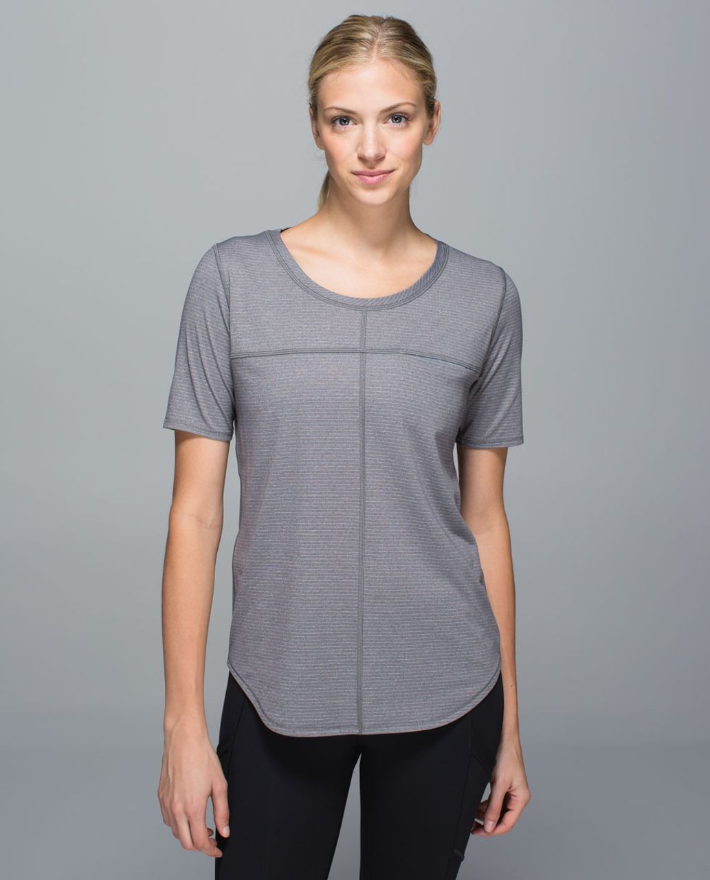 Lululemon Run Away Tee - Heathered Slate