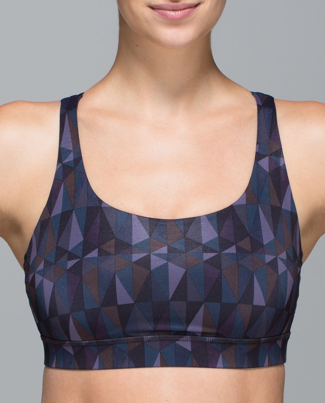 Lululemon Energy Bra - Stained Glass Love Nightfall Black