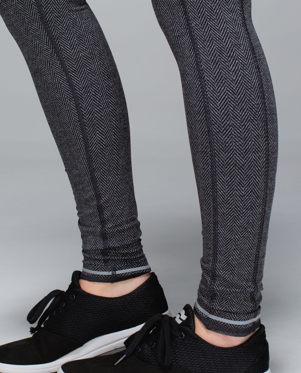 Lululemon Speed Tight II - Giant Herringbone Black Heathered Black / Black  - lulu fanatics