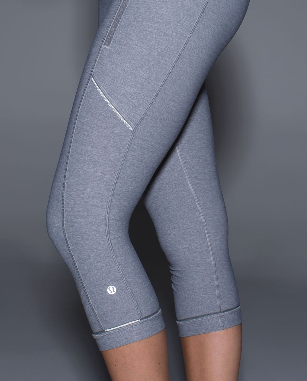 Lululemon Passion Crop II - Heathered Slate