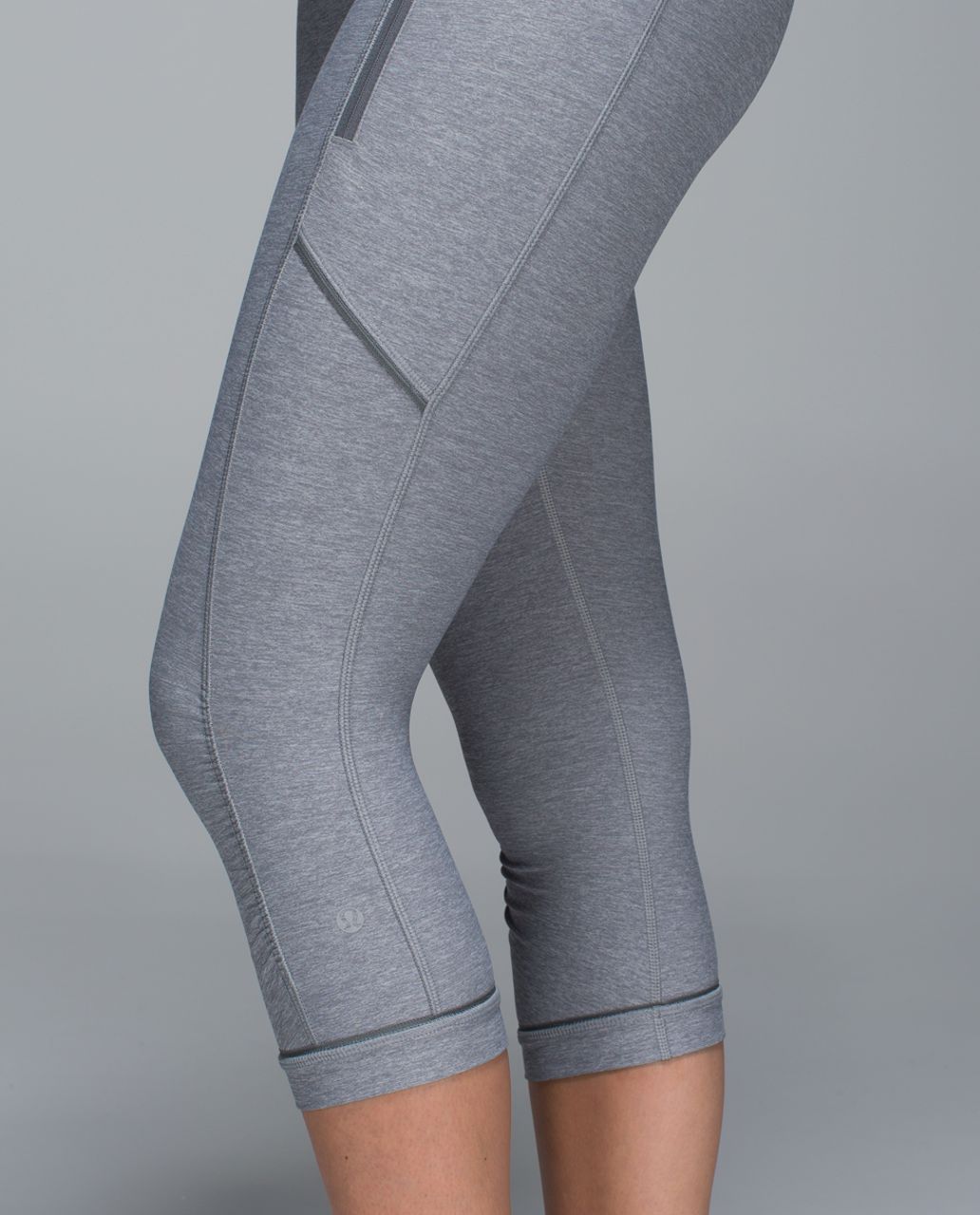 Lululemon Passion Crop II - Heathered Slate