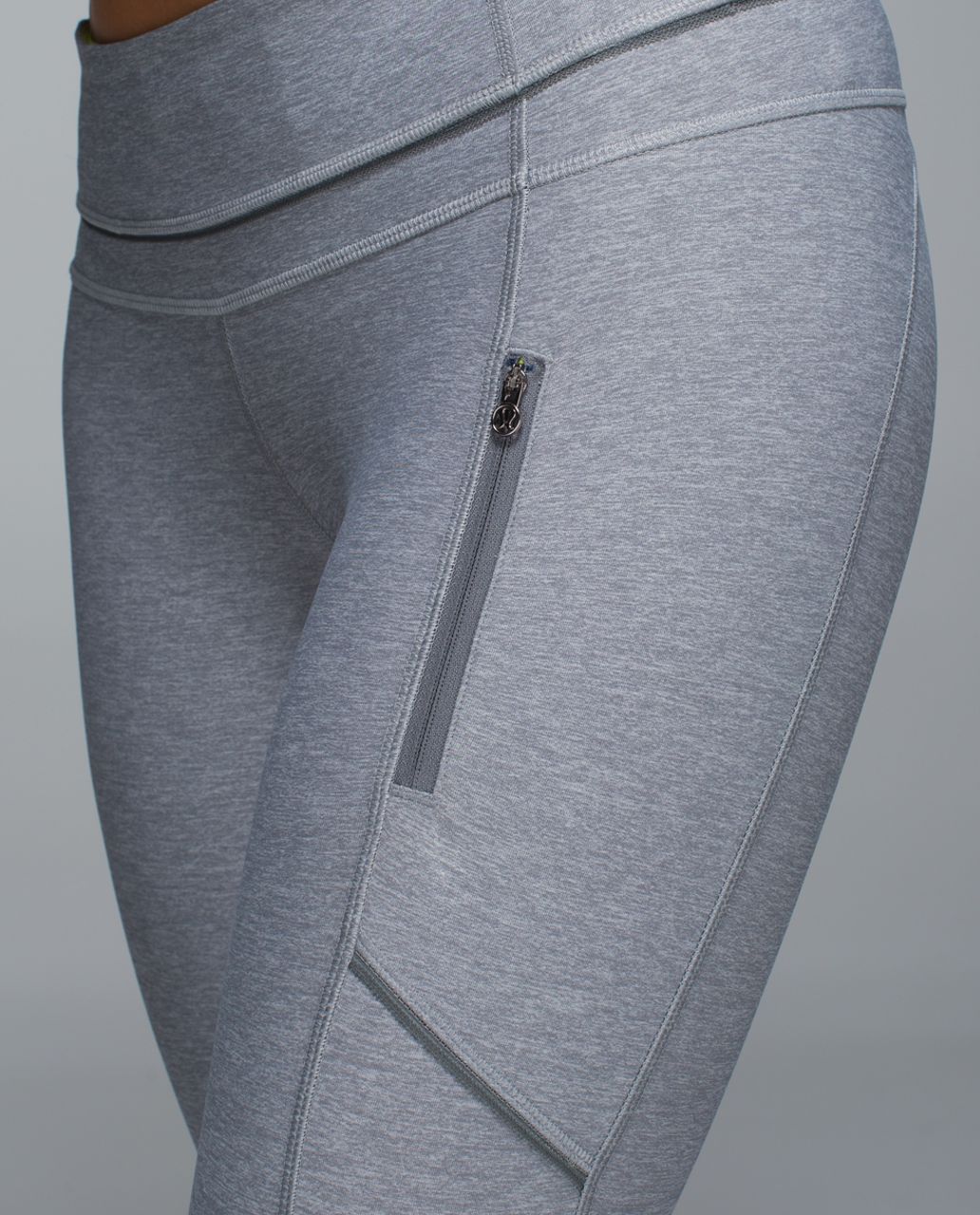 Lululemon Passion Crop II - Heathered Slate