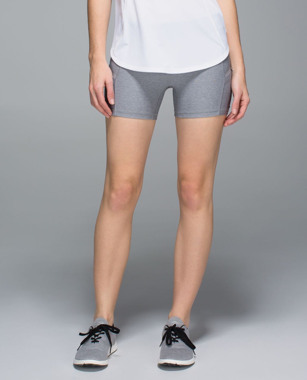 Lululemon What The Sport Short - Heathered Slate