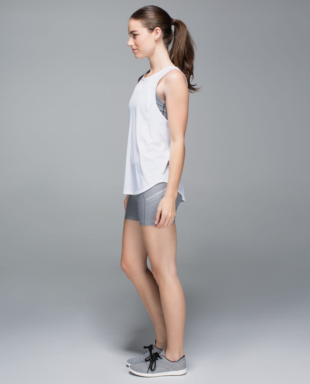 Lululemon What The Sport Short - Heathered Slate