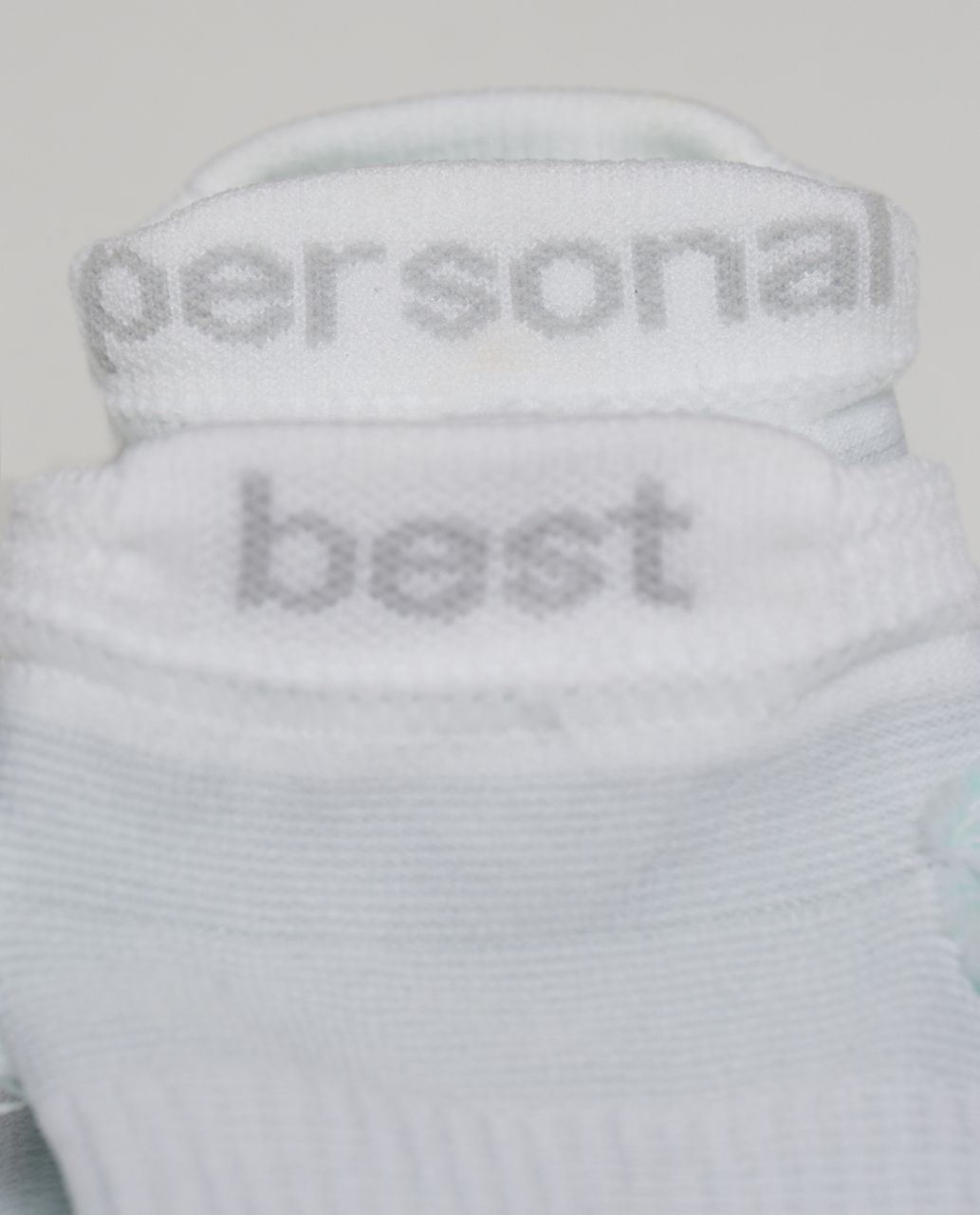 Lululemon Women's Ultimate Padded Run Sock - Bold Chevron 4 White Menthol