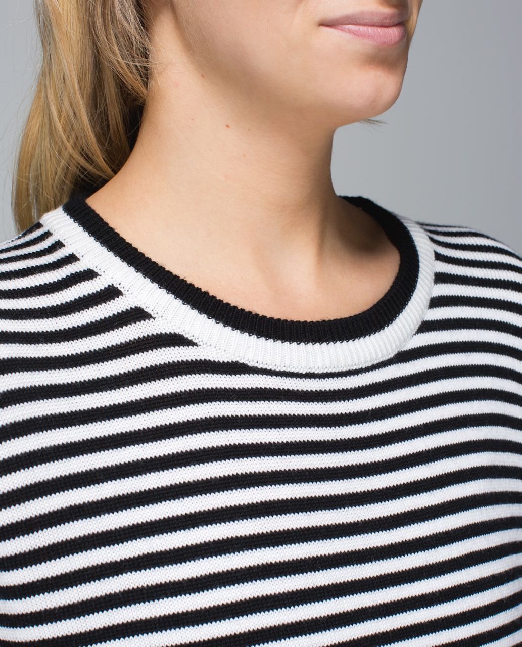 Lululemon Yogi Crew Sweater - Black /  White