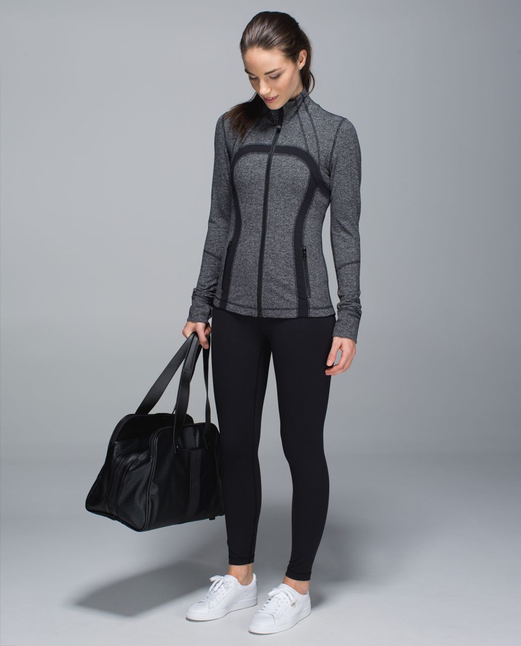 Lululemon Define Jacket - Heathered Herringbone Heathered Black Black  (First Release) - lulu fanatics