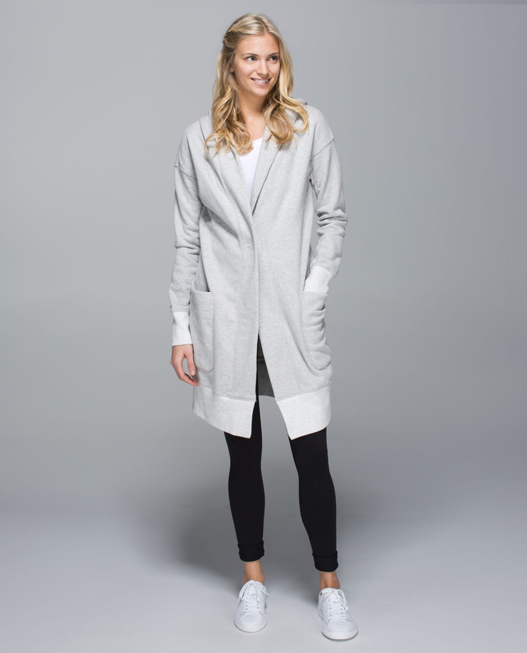 Lululemon Karmacollected Wrap - Heathered Light Grey / Heathered White