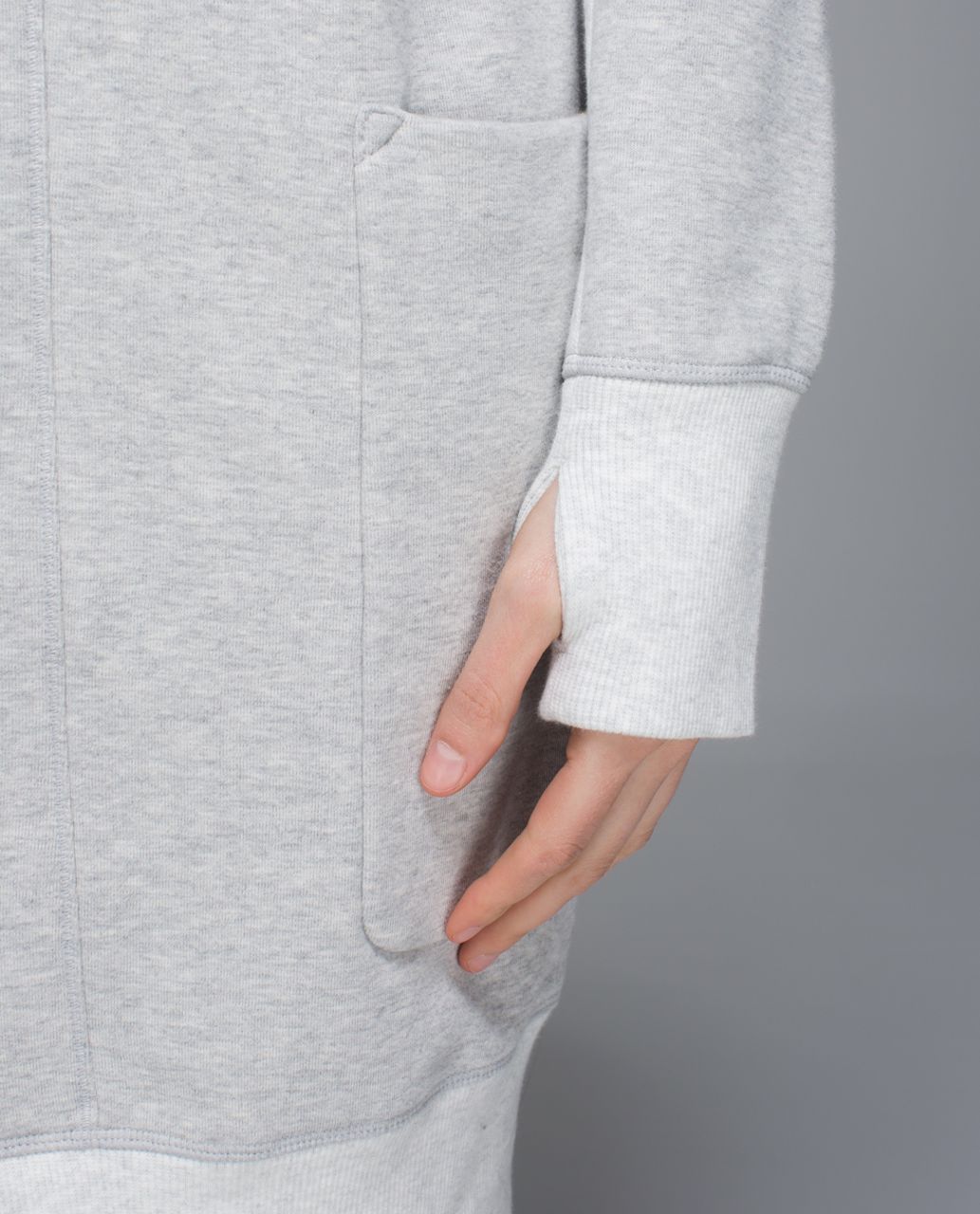 Lululemon Karmacollected Wrap - Heathered Light Grey / Heathered White