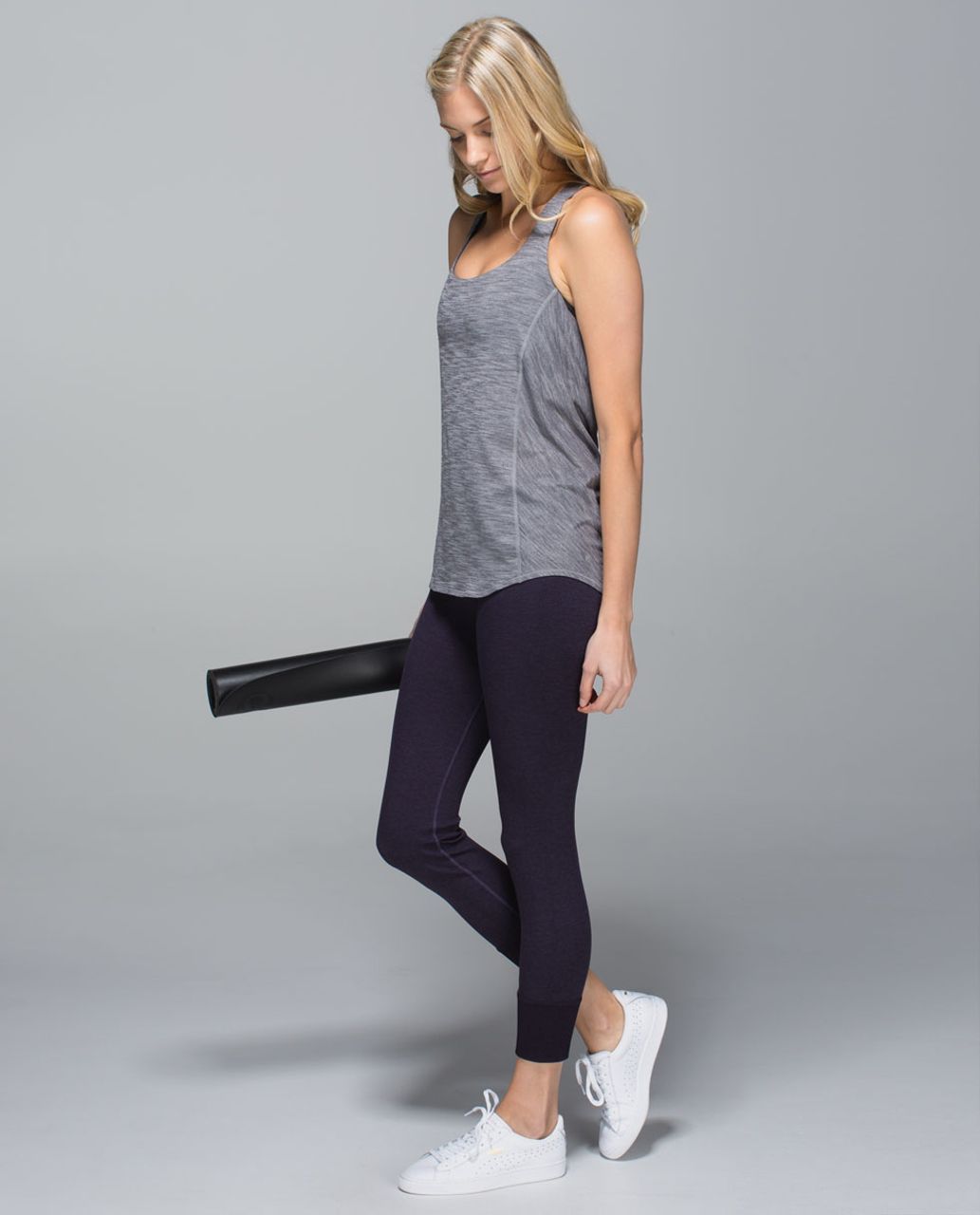 Lululemon Wild Tank - Heathered Slate / Dream Rose Deep Coal Black