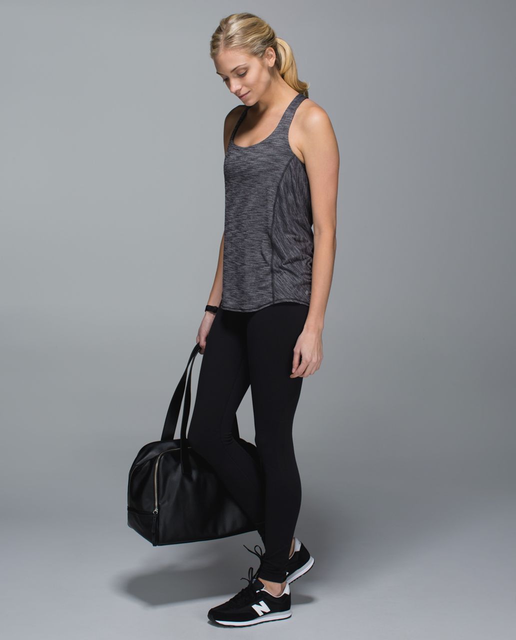 Lululemon Wild Tank Top Built In Bra Heather Black India