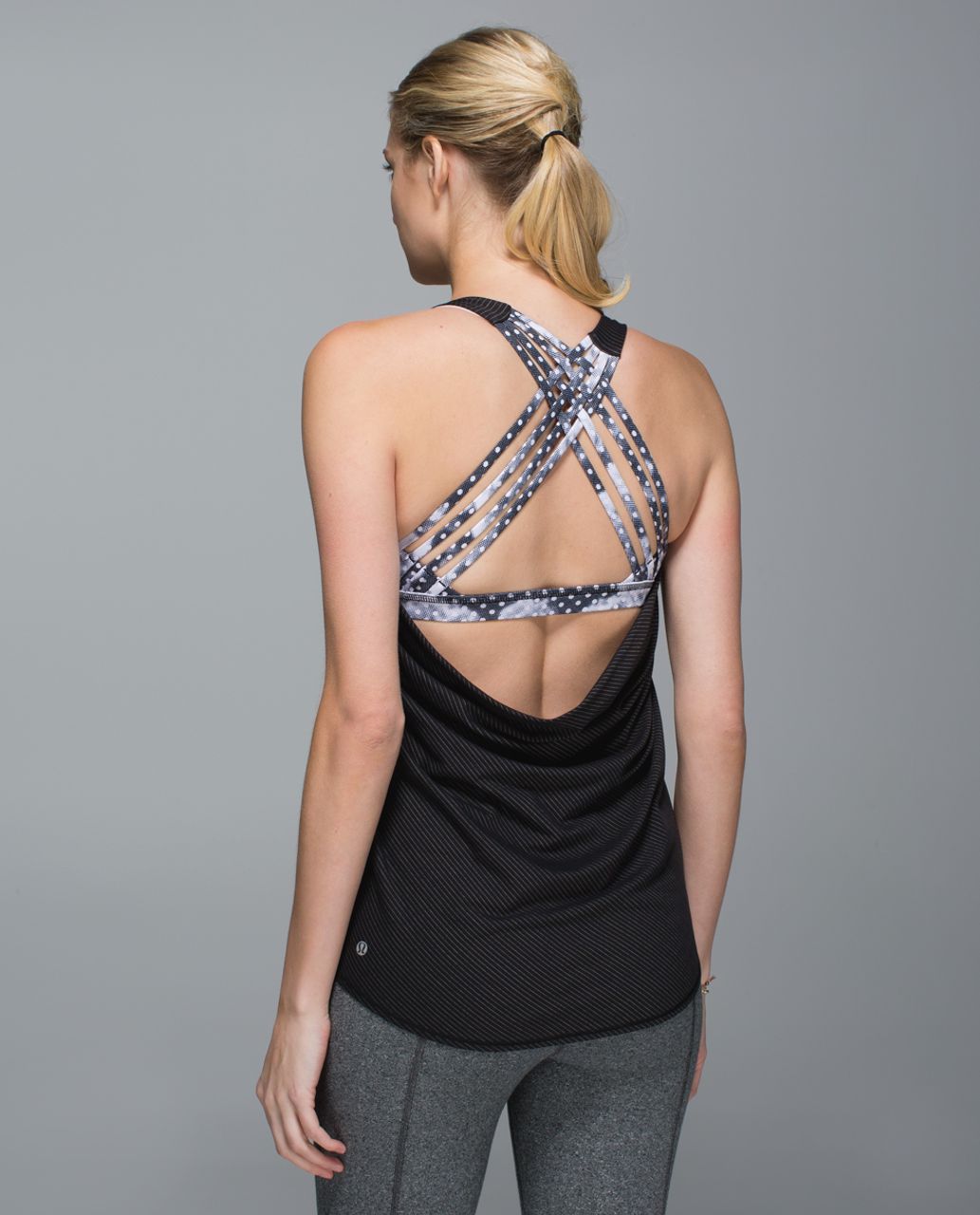 Lululemon Wild Tank - Black / Dottie Dream Rose Neutral Blush Black