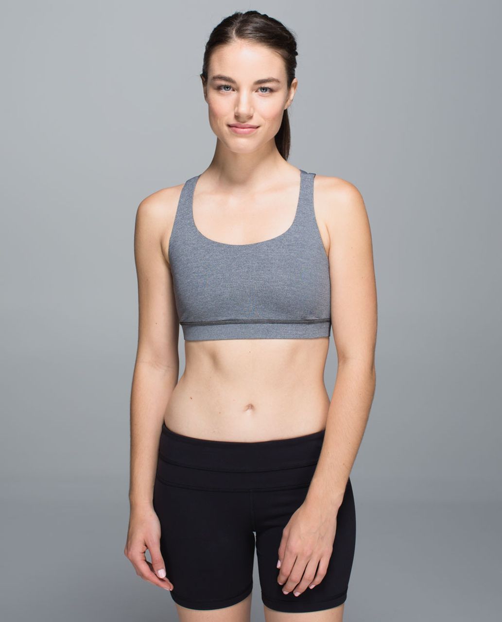 Lululemon Energy Bra - Heathered Deep Coal