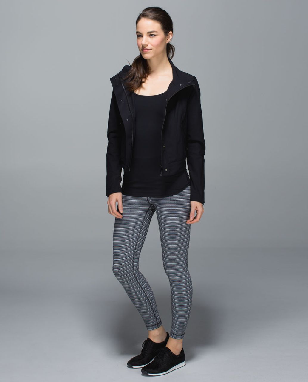 Lululemon High Times Pant Textured Stripe Black Deep Coal leggings!