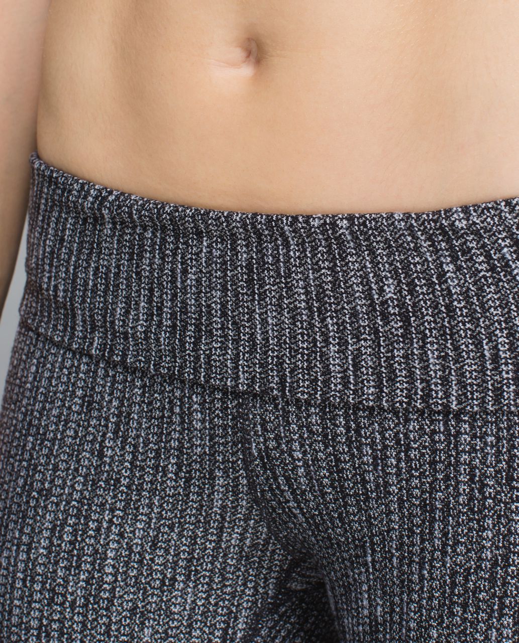 Lululemon Wunder Under Pant (Roll Down) - Coco Pique Black - lulu fanatics