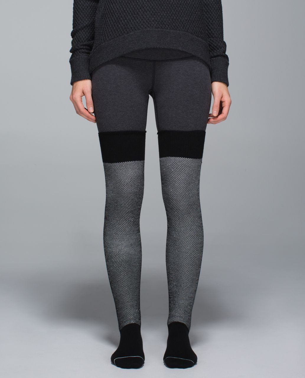 Lululemon After Asana Sock - Lurex Binder Black Ghost