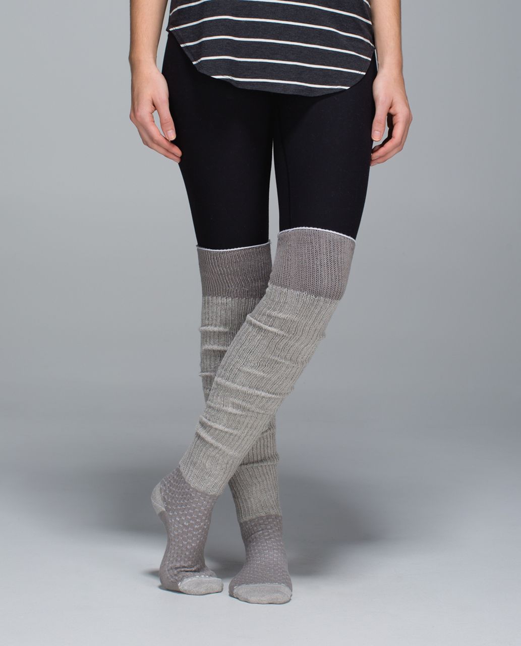 Lululemon Savasana Sock - 2x2 Twisted Storm Grey