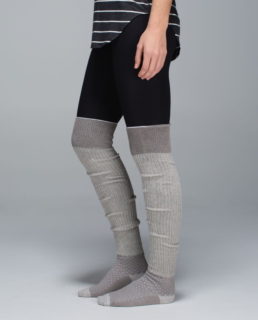 Lululemon Savasana Sock - 2x2 Twisted Storm Grey