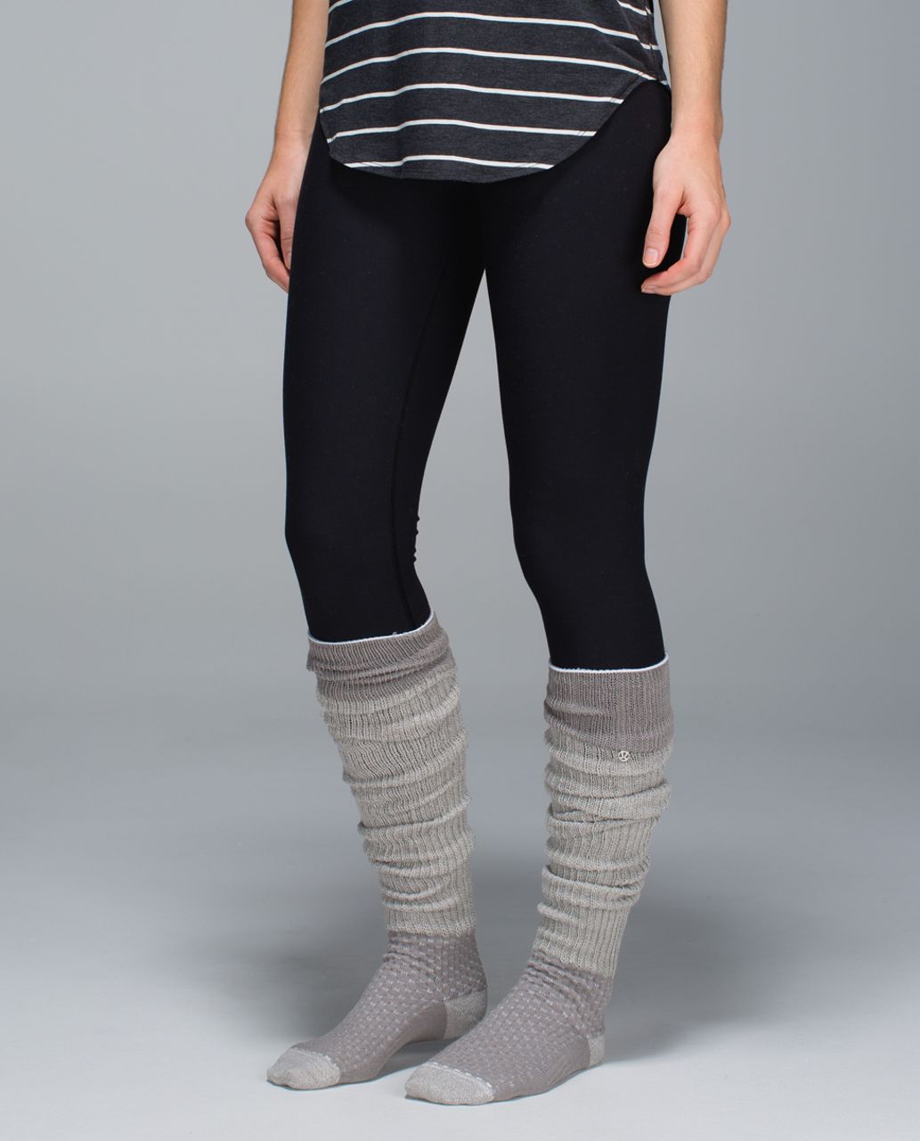 Lululemon Savasana Sock - 2x2 Twisted Storm Grey