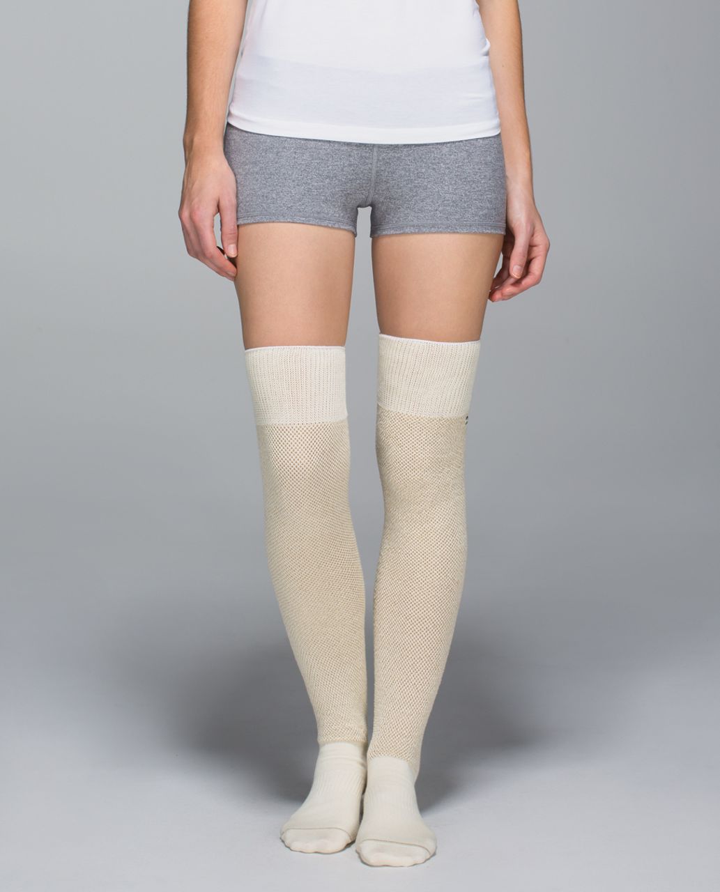 Lululemon After Asana Sock - Lurex Binder Ghost Metallic Gold