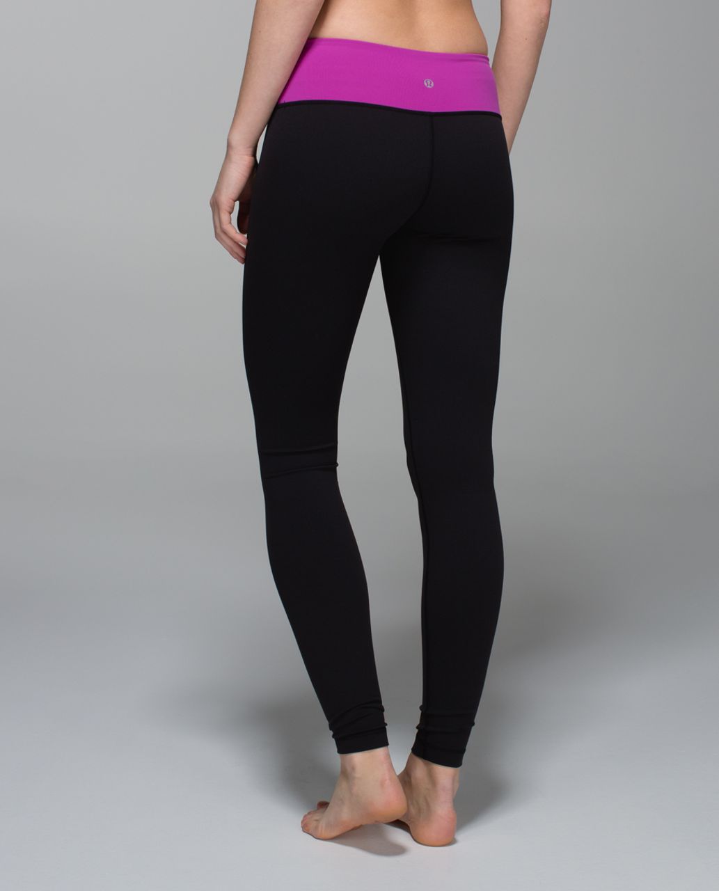 Lululemon Wunder Under Pant *Full-On Luon - Black /  Ultra Violet