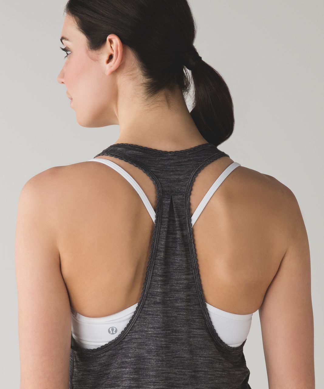 Lululemon 105 F Singlet (Seriously Light Luon) - Heathered Black