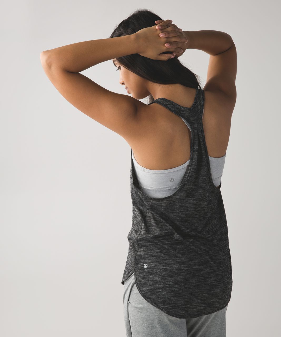 Lululemon 105 F Singlet (Seriously Light Luon) - Heathered Black