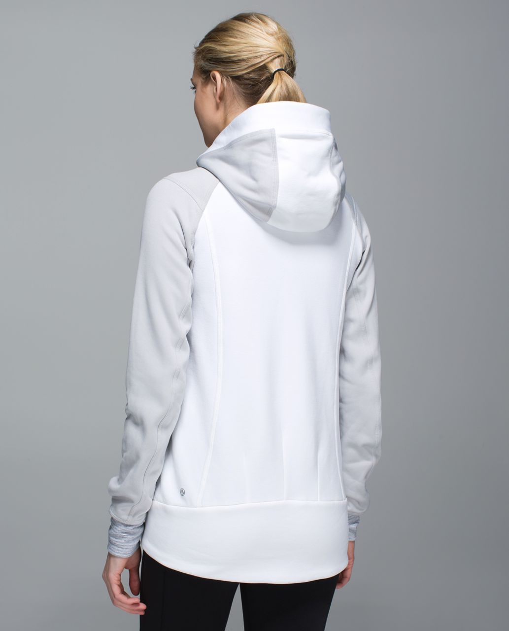 Lululemon Stretch-It Out Hoodie - White / Heathered Silver Spoon