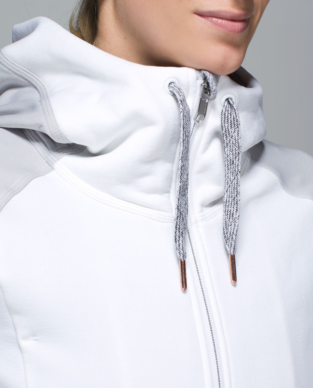 Lululemon Stretch-It Out Hoodie - White / Heathered Silver Spoon