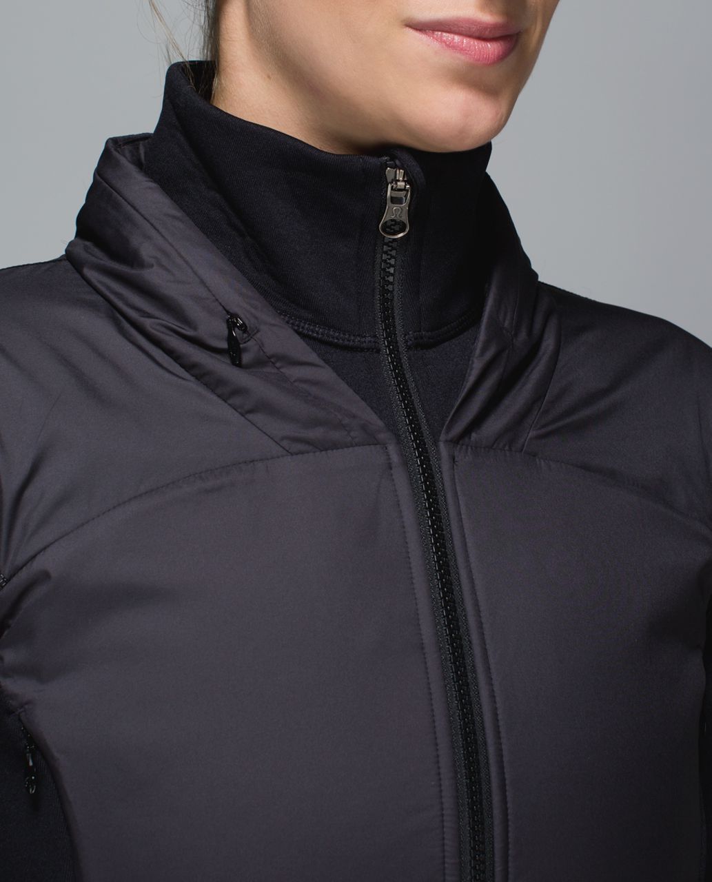 Lululemon Snug Sprinter Jacket - Heathered Black /  Black