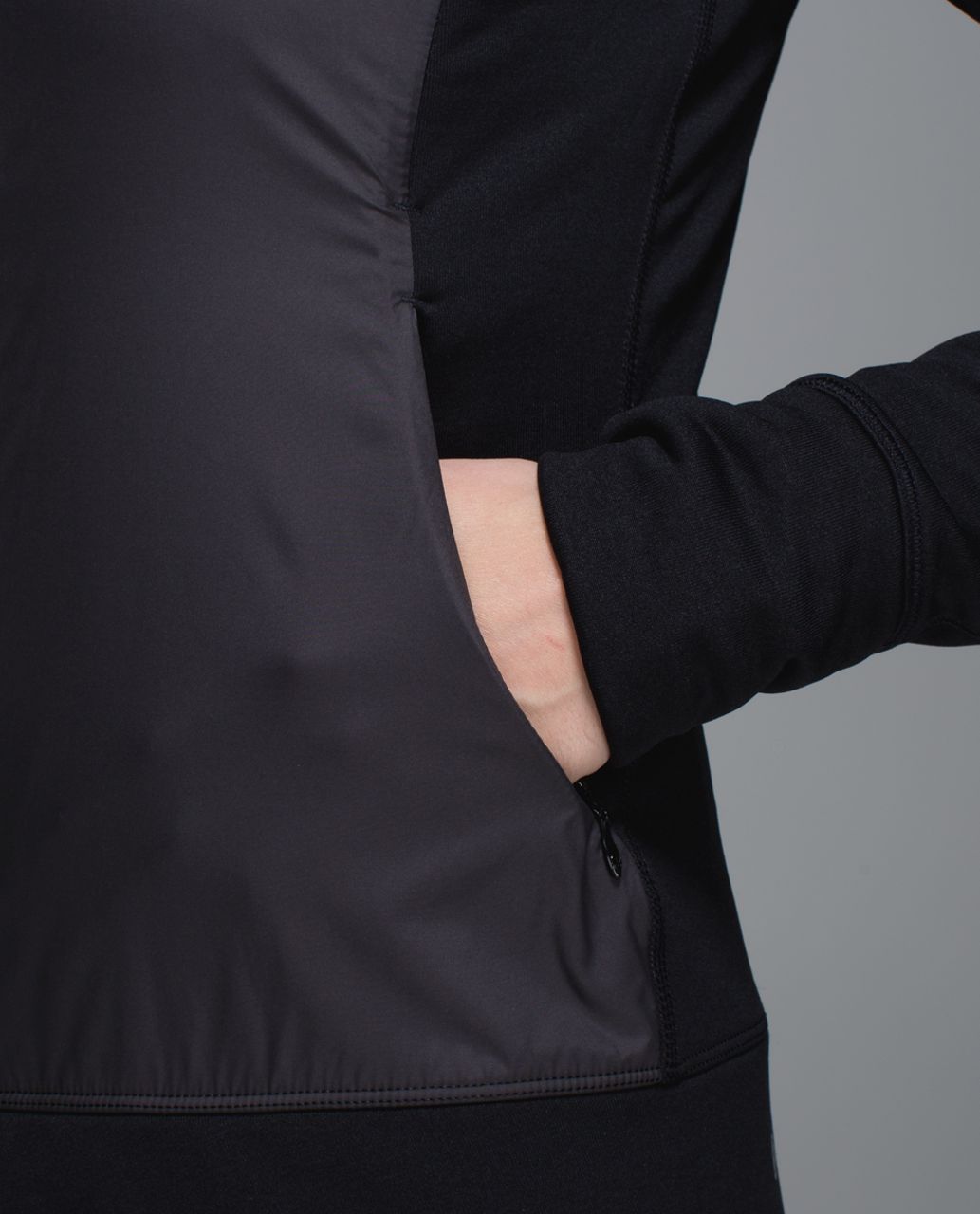 Lululemon Snug Sprinter Jacket - Heathered Black /  Black