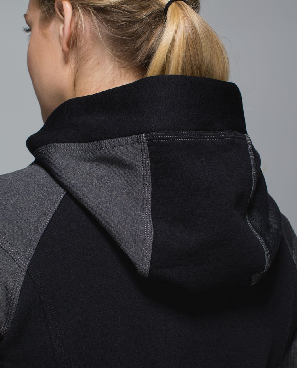 Lululemon Stretch-It Out Hoodie - Black / Heathered Deep Coal - lulu  fanatics