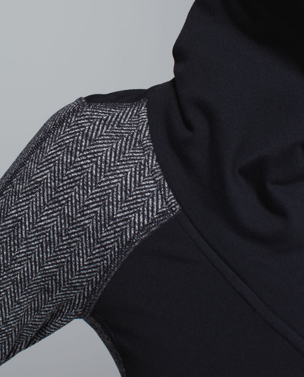 Lululemon Be Present Jacket - Black / Giant Herringbone Black Heathered Black