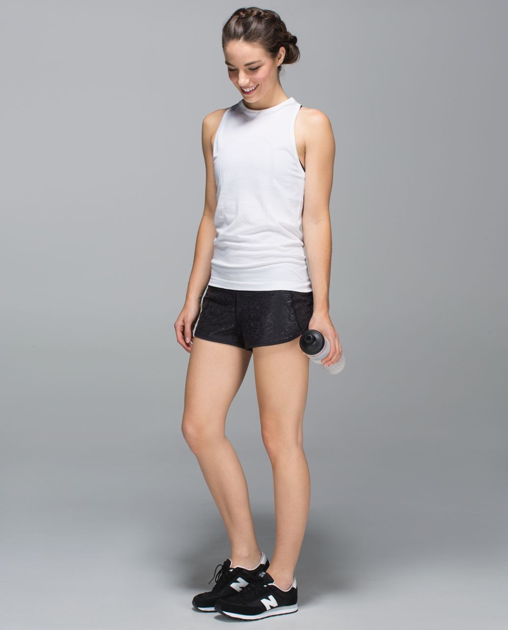 Lululemon Run:  Speed Short *2-way Stretch - Black / Black / Black