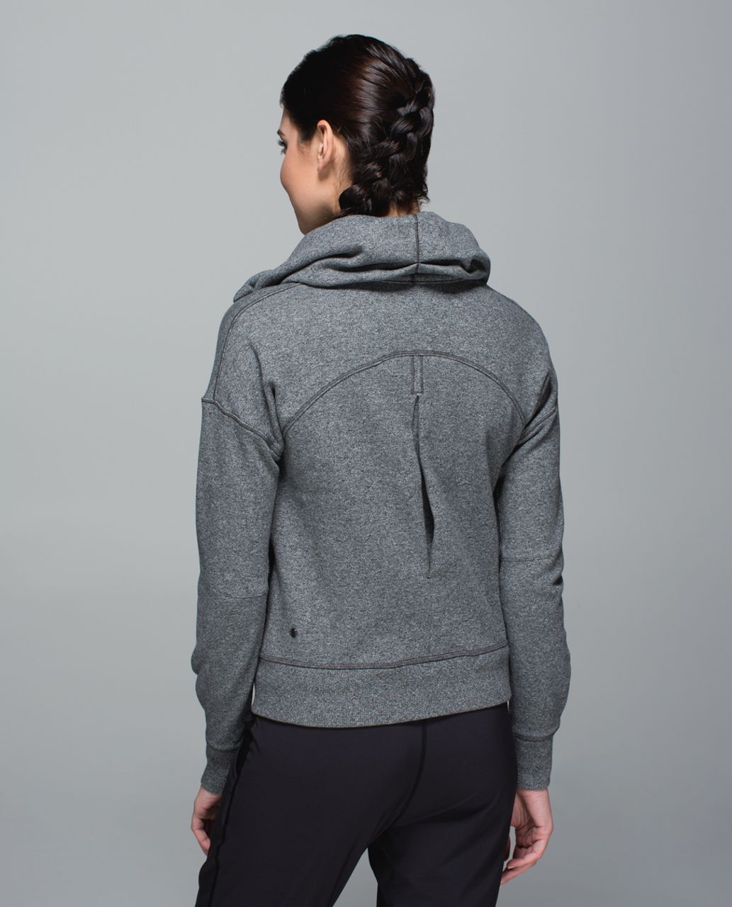 Lululemon Hug It Out Jacket - Heathered Speckled Black - lulu fanatics