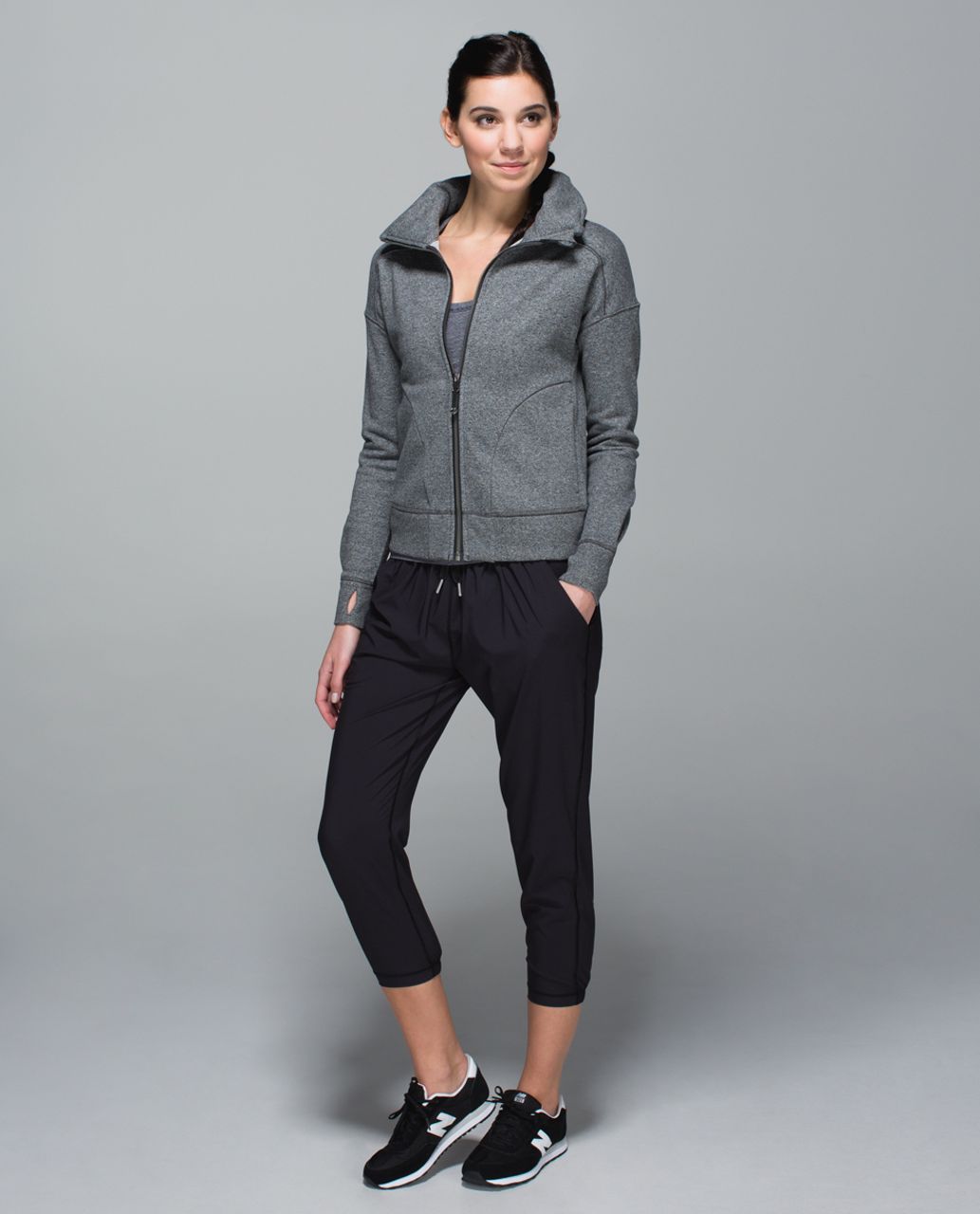 Lululemon Hug It Out Jacket - Heathered Speckled Black