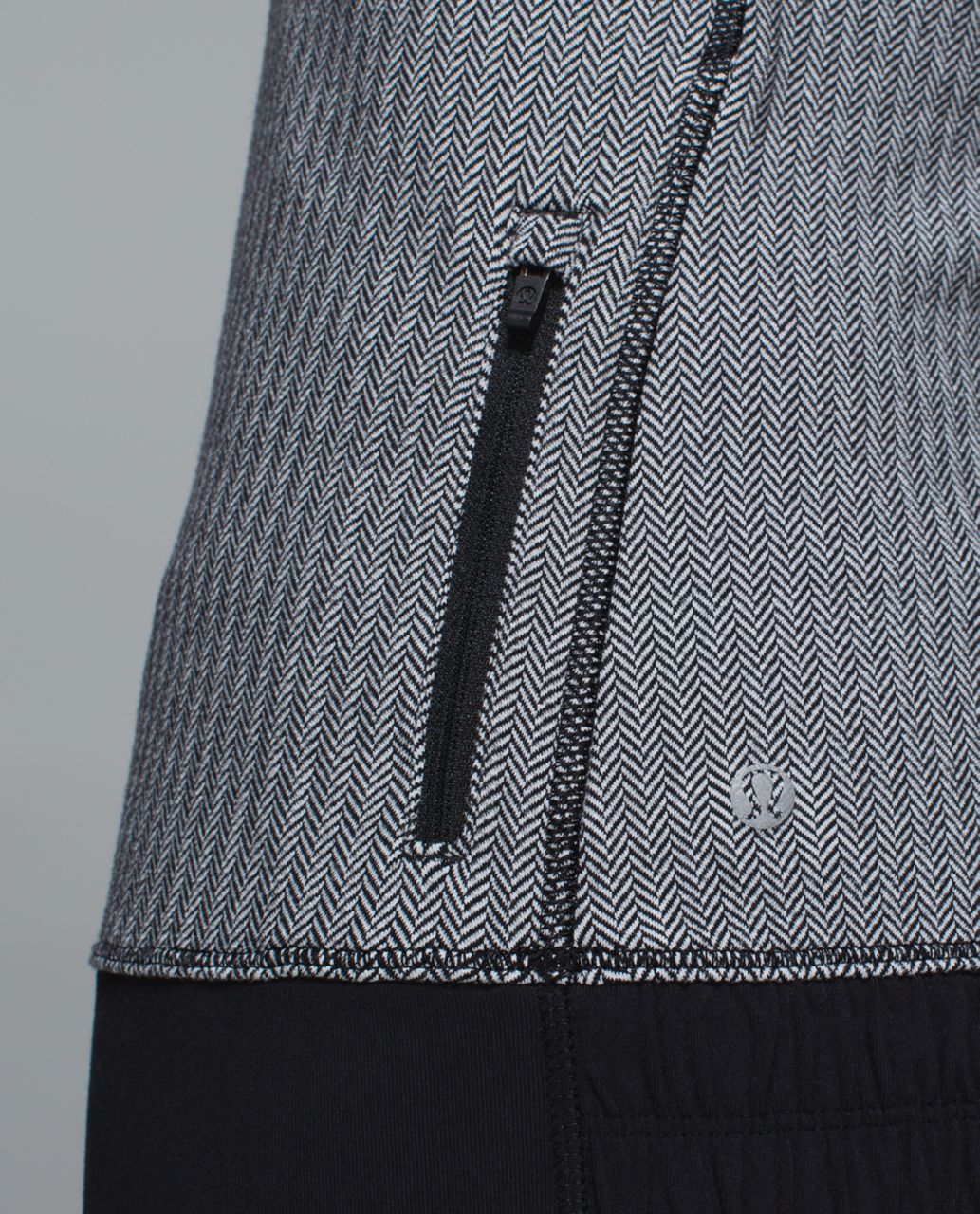 LULULEMON THINK FAST Pullover Heathered Herringbone Heathered Black 6  $36.75 - PicClick