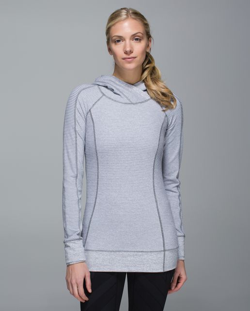 Lululemon Think Fast Hoodie - Heathered Herringbone Heathered Black ...