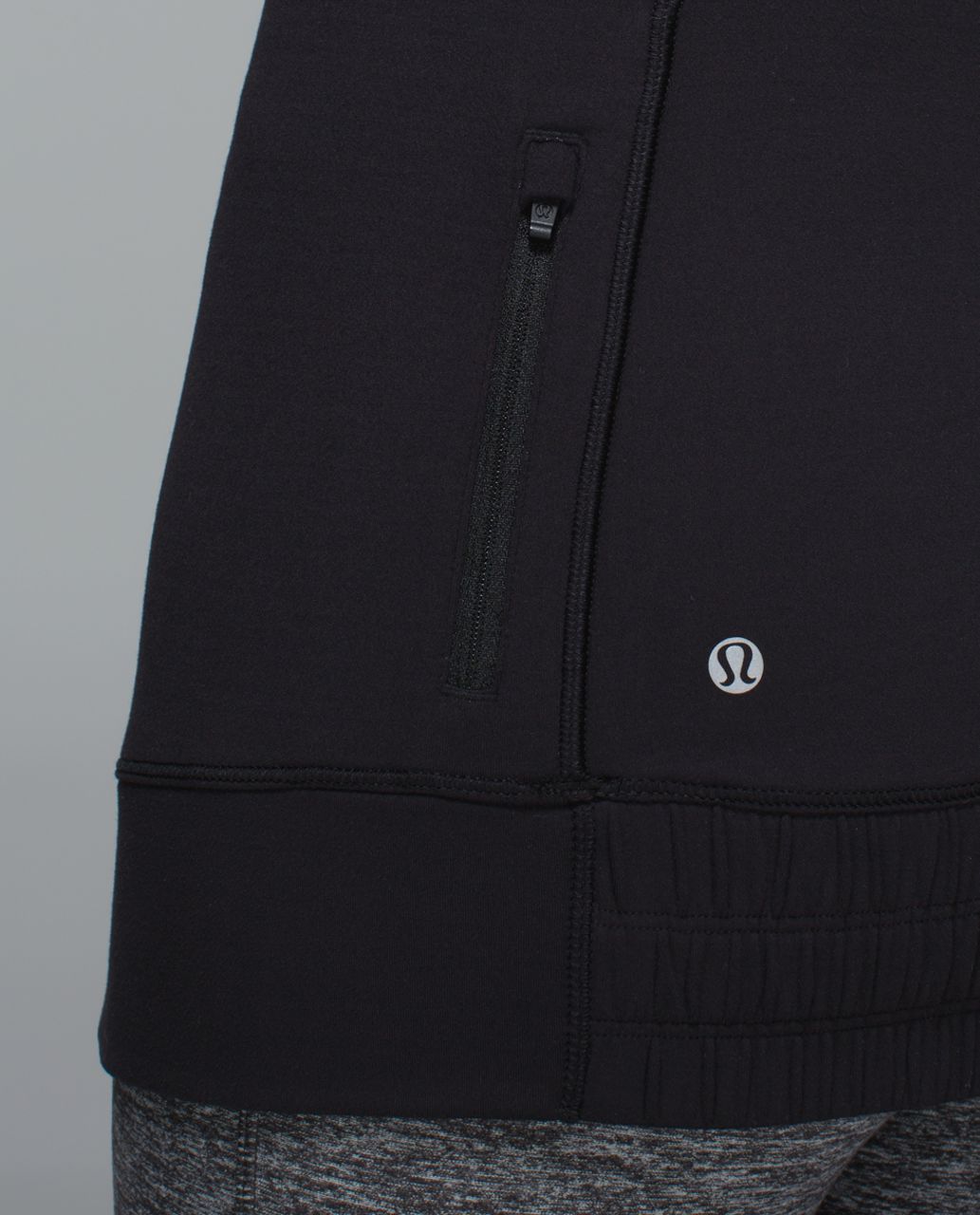 Lululemon Think Fast Hoodie - Parallel Stripe Black White / Black