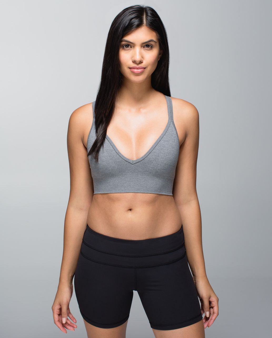 Lululemon Seamlessly Plunge Bra - Heathered Slate