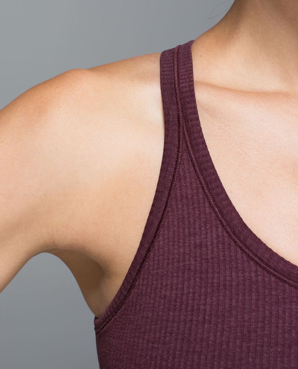 Lululemon Ebb To Street Tank (First Release) - Heathered Bordeaux