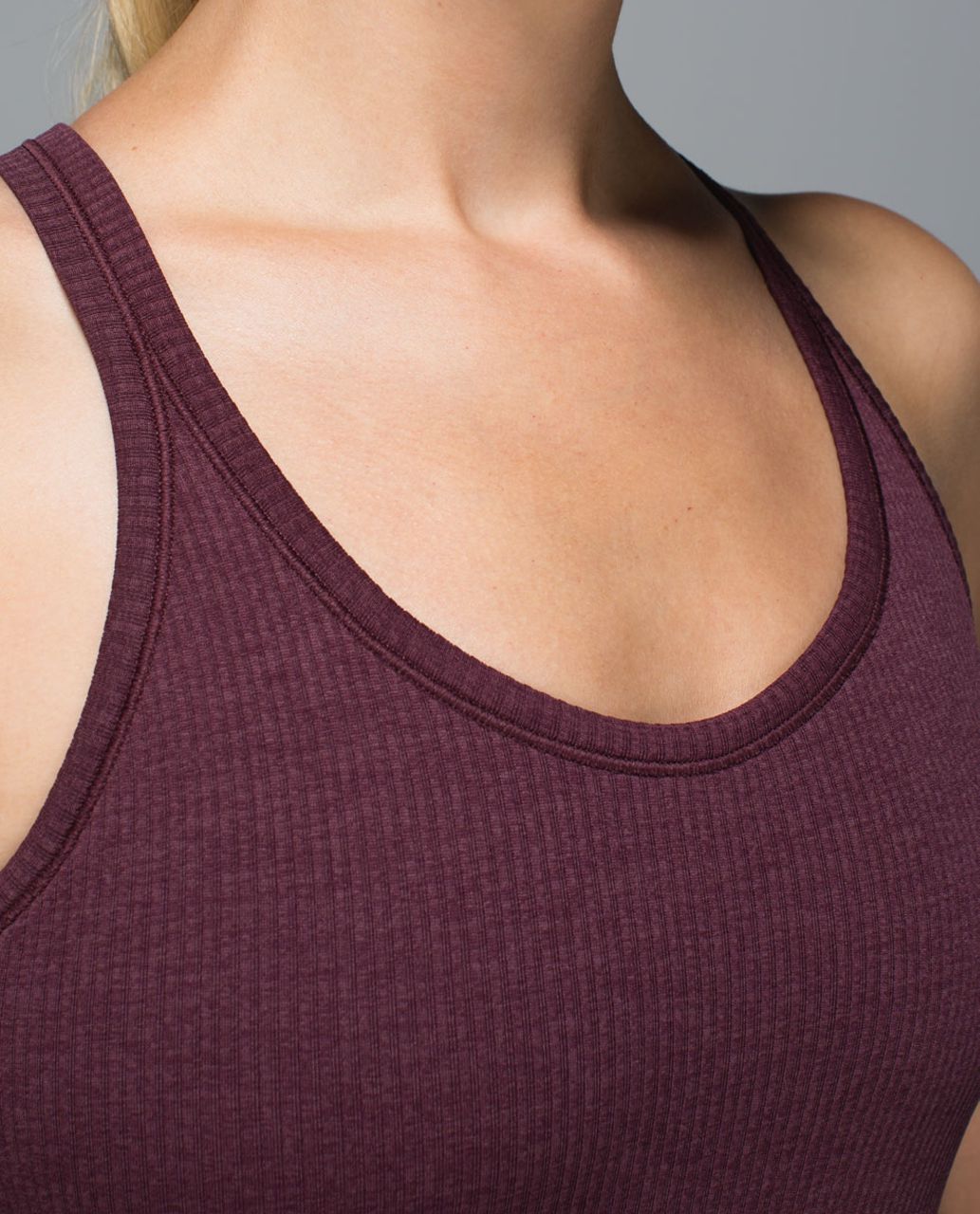 Lululemon Ebb To Street Tank (First Release) - Heathered Bordeaux Drama